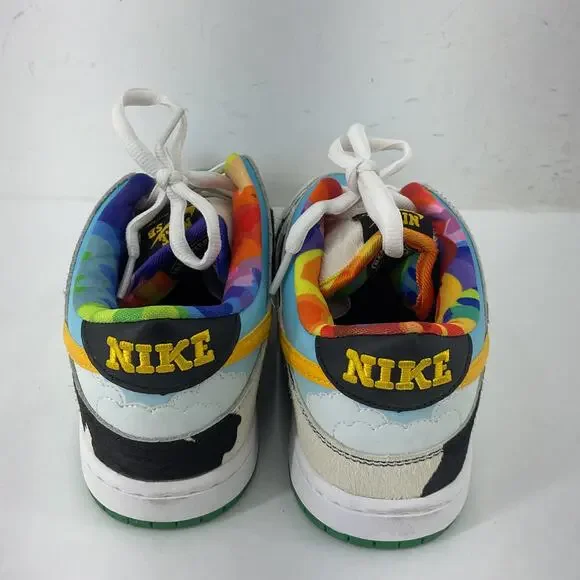 Nike Sb Dunk Low Ben & Jerry's Multicolor Athletic Shoes Men Size 10 Preowned - Picture 3 of 8